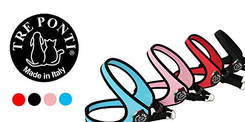 Tre Ponti Geschirr für Hunde, mit Click-Verschluss & schwarzem Rand Schwarz 3.5 Tre Ponti Geschirr für Hunde, mit Click-Verschluss & schwarzem Rand Schwarz 3.5 von Tre Ponti