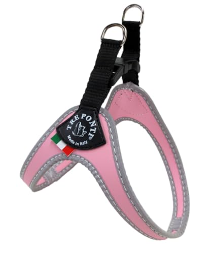 Tre Ponti Geschirr für Hunde / Farbe Rosa / Gr.3,5 bis ca. 9kg Brustumfang 47-53cm von Tre Ponti