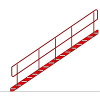 Treppe für Lagerbühnen-Modulsystem, Höhe bis 3.400 mm, lichtgrau von Jungheinrich PROFISHOP