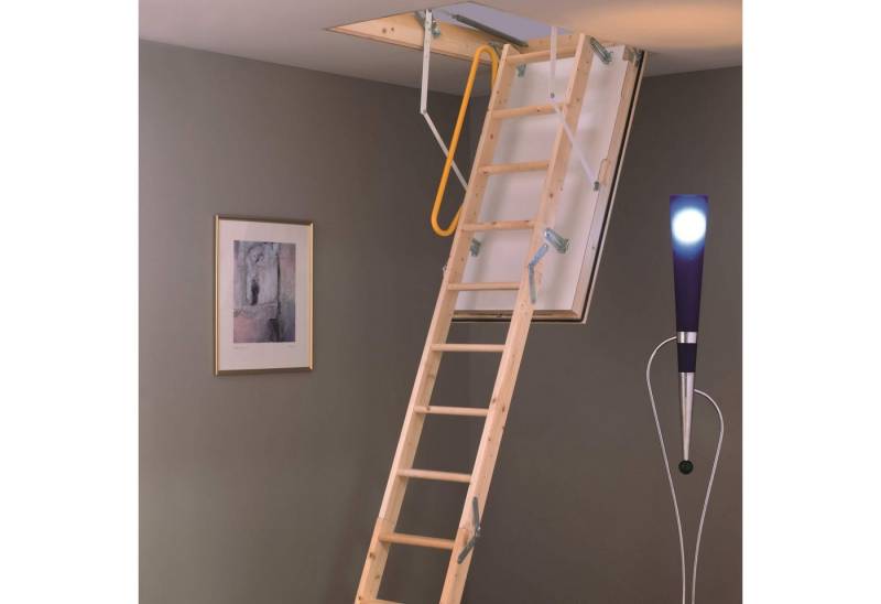 Treppen Intercon Bodentreppe Minka Polar Extrem, für Geschosshöhen bis 280,00 cm, Stufen offen, Luftdichtigkeit Klasse 4, zertifiziert nach DIN EN 12207 von Treppen Intercon