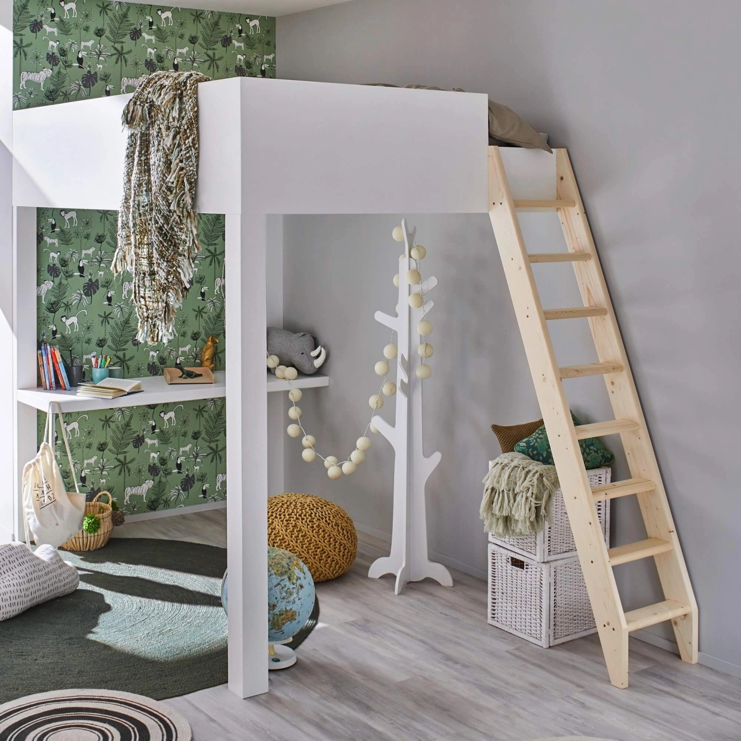 Treppen Intercon Raumspartreppe Hochbettleiter Safe Step 12 Stufen bis max. 275 cm von Treppen Intercon