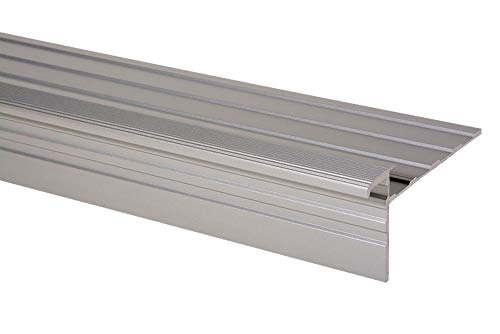 Trepsa Treppenkantenprofil Trepsa Profil 1 | 1100 mm | Aluminium eloxiert | Farbe Silber von Trepsa