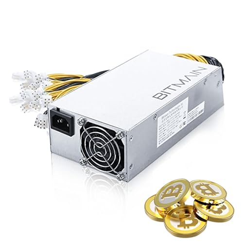 Antminer-Netzteil 110V-240V, APW7 1800W Antminer PSU für Bitmain Antminer S9/L3+/A6/A7/R4/S7/E9 mit 10X PCI-E 6-poligen Steckern, Mining Power Supply für das Mining von Bitcoin Miner Machine von Tresse
