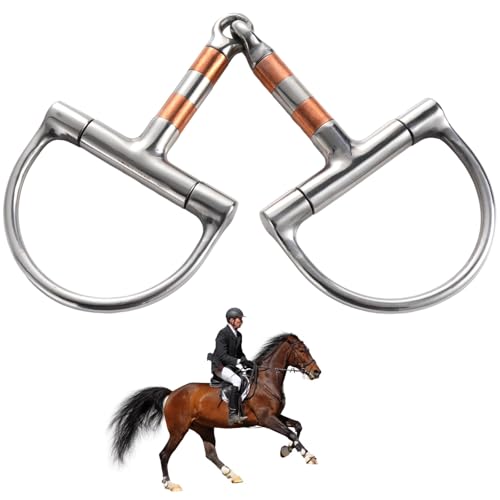 Flexibler D-Ring Trense aus Edelstahl mit Kupferrolle für Pferdetraining, Westernkontrolle und Komfort von Tressify