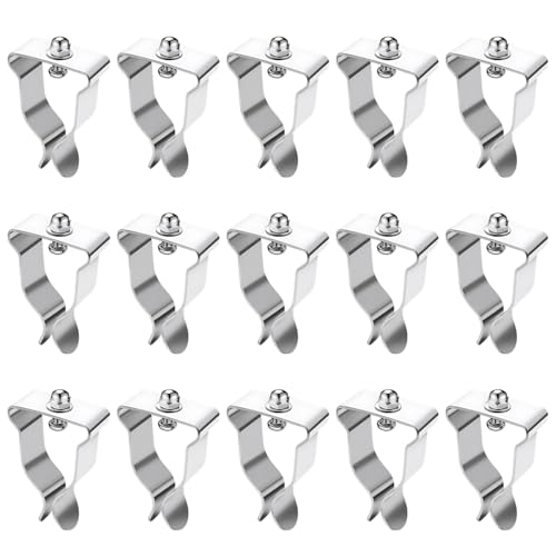 Kellerfensterabdeckung Stahlfederklemmen-Set, inklusive Schraubenschlüssel, Muttern, Schrauben, Unterlegscheiben, strapazierfähig für einfache Installation von Tressify