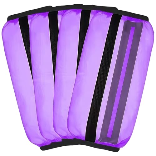 Lila Fliegenstiefel für Pferde, 4 Stück Nylon Beinschutz Wraps, atmungsaktives Mesh mit elastischen Bändern für lang anhaltenden Komfort Lila Fliegenstiefel für Pferde, 4 Stück Nylon Beinschutz Wraps, atmungsaktives Mesh mit elastischen Bändern für lang anhaltenden Komfort von Tressify