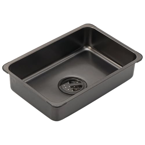 Outdoor Tragbare Spüle, Camping Spüle, Stahl Abtropffläche Kapazität Große, Kompakte Küchenspüle Silikon Ablaufstopfen, Leicht Outdoor Tragbare Spüle, Camping Spüle, Stahl Abtropffläche Kapazität Große, Kompakte Küchenspüle Silikon Ablaufstopfen, Leicht von Tressify