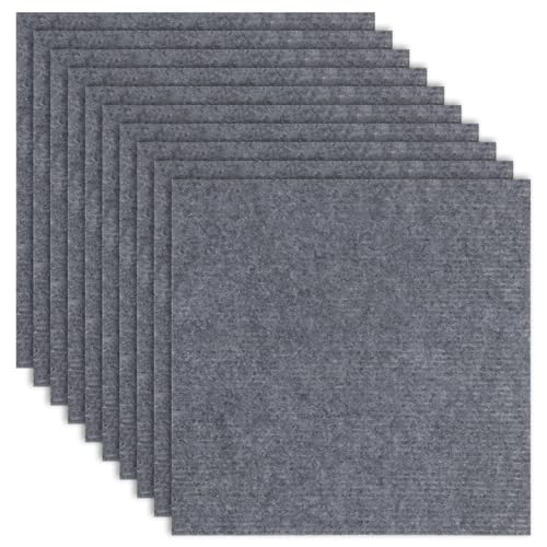 Ten Pack ineinandergreifende Bodenmatten, japanischer Stil, modulare Teppiche, selbstklebende Teppichfliesen für Wohnzimmer, Schlafzimmer, Spielmatte, rutschfest zum Krabbeln von Tressify