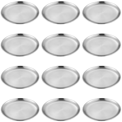 Tressify Katzennäpfe aus Edelstahl, 6,7 x 1,5 cm, flach, Schnurrhaarfreundlicher Futternapf für Kätzchen und Streuner, 12 Stück Tressify Katzennäpfe aus Edelstahl, 6,7 x 1,5 cm, flach, Schnurrhaarfreundlicher Futternapf für Kätzchen und Streuner, 12 Stück von Tressify