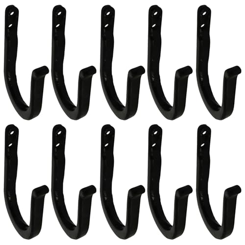 Tressify Wandhaken Gusseisen 10er Set Schwarz Rustikal Deko zum Aufhängen Heavy Duty Home Garage Bauernhaus Wandhalterung Tressify Wandhaken Gusseisen 10er Set Schwarz Rustikal Deko zum Aufhängen Heavy Duty Home Garage Bauernhaus Wandhalterung von Tressify