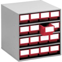 Treston 1640-5 Lagermagazin (B x H x T) 400 x 395 x 400mm Lichtgrau, Rot 1St. von Treston