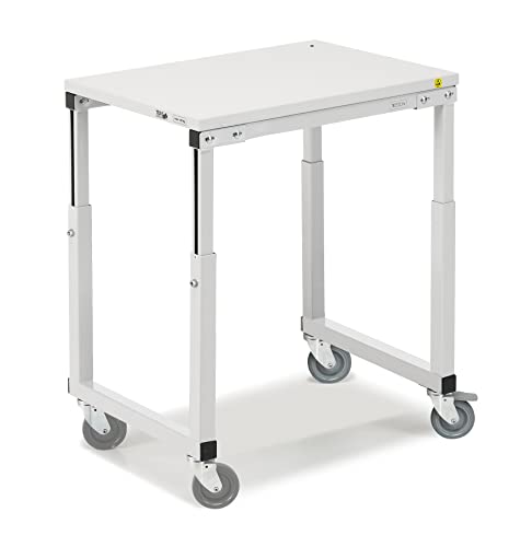 Treston Tischwagen SAP507 ESD höhenverstellbar für die Elektronikindustrie, 700 x 500 mm von Treston