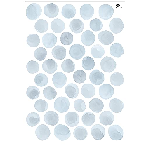 Klebepunkte, Aquarell-Effekt, Blau, 50 Stück | 3 cm Durchmesser von Tresxics