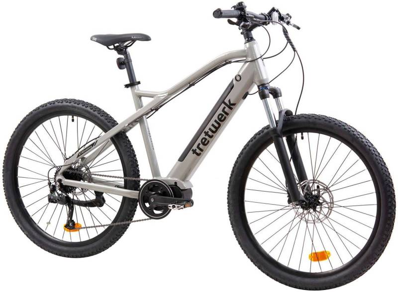 Tretwerk E-Bike Mountainbike Commander, 9 Gang Shimano Altus M2000 Schaltwerk, Kettenschaltung, Mittelmotor, 418 Wh, Pedelec, Elektrofahrrad für Damen u. Herren, MTB von Tretwerk
