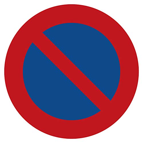 Parkverbot Rund Aufkleber Sticker Parken Verboten eingeschränktes Halteverbot (20cm) von Treuekarten