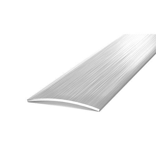 Edelstahl Übergangsprofil 100 cm für Sockelleiste weiß 58mm TOP MDF Fußleisten für Vinyl Laminat Parkett von Trevendo