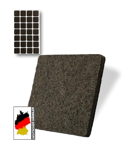 28 Stück Selbstklebende Filzgleiter (braun, 20 x 20 mm) - stark Selbstklebende Möbelgleiter - hochwertige Filzgleiter - Stuhlgleiter aus Filz 28 Stück Selbstklebende Filzgleiter (braun, 20 x 20 mm) - stark Selbstklebende Möbelgleiter - hochwertige Filzgleiter - Stuhlgleiter aus Filz von Trevendo