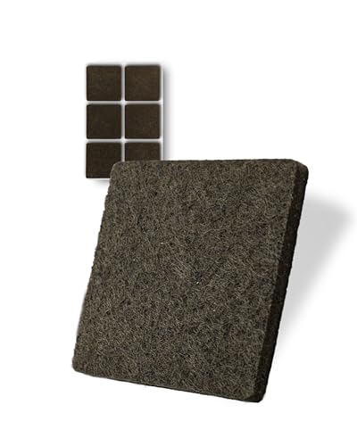 6 Stück Selbstklebende Filzgleiter (braun, 40 x 40 mm) - stark Selbstklebende Möbelgleiter - hochwertige Filzgleiter - Stuhlgleiter aus Filz 6 Stück Selbstklebende Filzgleiter (braun, 40 x 40 mm) - stark Selbstklebende Möbelgleiter - hochwertige Filzgleiter - Stuhlgleiter aus Filz von Trevendo