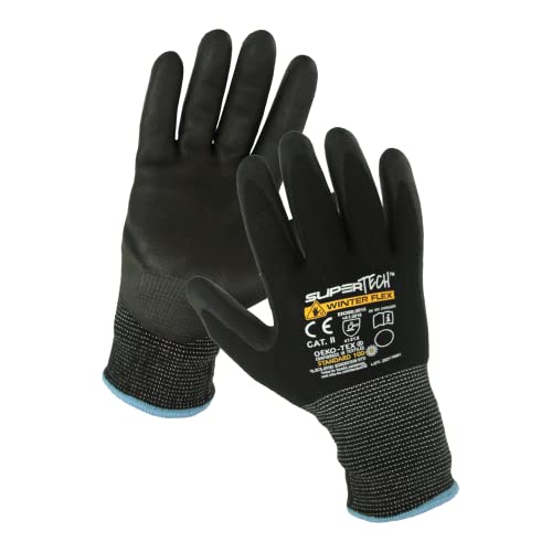 Trevendo Super Tech Winter Flex - Isolierte Arbeitshandschuhe, mit aufgeschäumter Nitril-Beschichtung. Größe 11, 3 Paar Trevendo Super Tech Winter Flex - Isolierte Arbeitshandschuhe, mit aufgeschäumter Nitril-Beschichtung. Größe 11, 3 Paar von Trevendo
