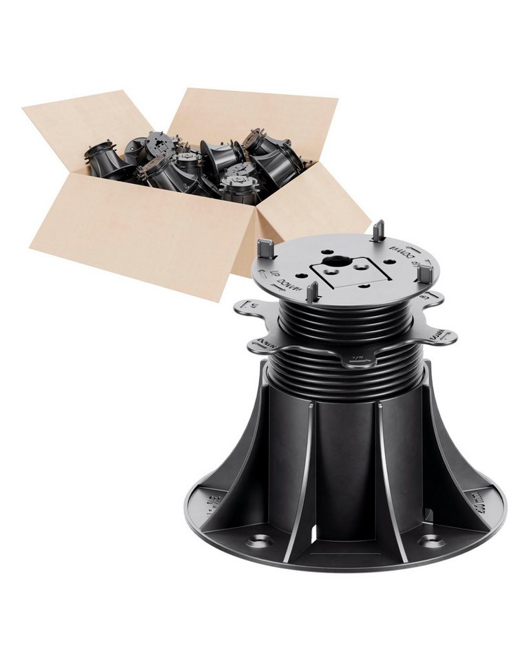 Trevendo Terrassendielen Clever Line Stelzlager 80 - 200 mm (25er-Pack), (25-St) von Trevendo