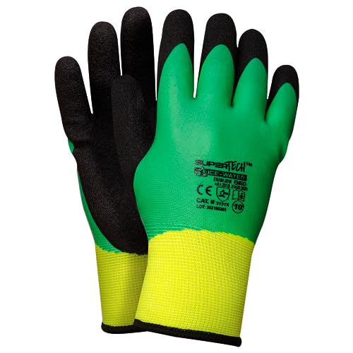 Trevendo isolierte Winterhandschuhe - Super Tech Ice-Water - Wasserdichter Arbeitshandschuhe - Kälteschutz - Sicherheitshandschuhe - Montagehandschuhe - vielseitig einsetzbar - 12 Paar - Größe 10 von Trevendo