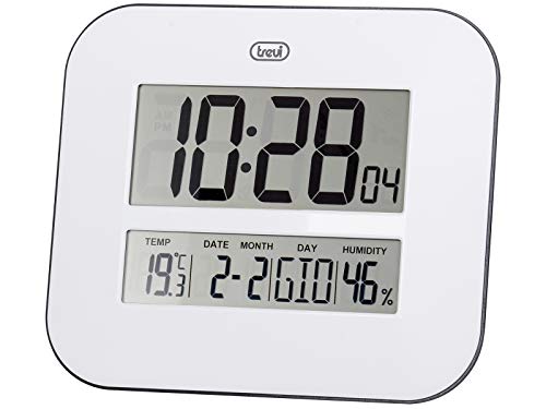 Trevi Reloj Despertador OM 3520 D Blanco Uhr, Plastic, Weiß, 25 x 25 x 4 cm von Trevi