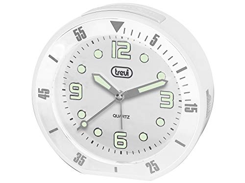 Trevi SL 3091 R Quarzuhr mit Wecker und großem Zifferblatt mit erhabenen Zahlen, Snooze/Light-Taste, elektronischer Klingelton, leises Sweep-Uhrwerk, weiß Trevi SL 3091 R Quarzuhr mit Wecker und großem Zifferblatt mit erhabenen Zahlen, Snooze/Light-Taste, elektronischer Klingelton, leises Sweep-Uhrwerk, weiß von Trevi