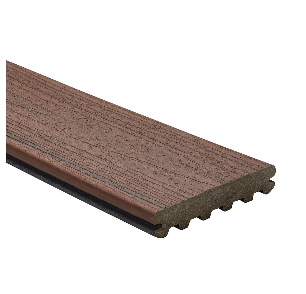 Trex Terrassendielen Trex Enhance Naturals Set WPC Balkondielen inkl. Befestiger, 25,40 mm Stärke, (Set, Mit Befestiger für Aluminium- oder Holz Unterkonstruktion), Im Set 1qm - 10qm, 2 Längen von Trex