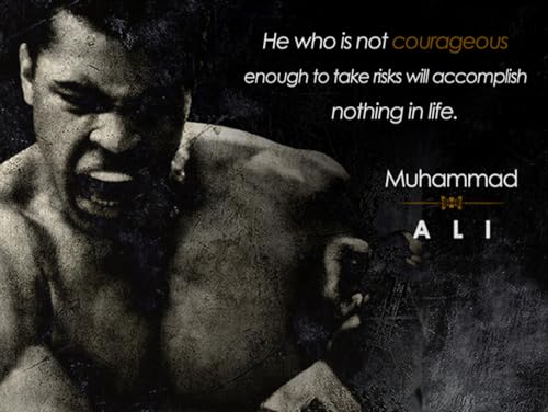 777 Tri-Seven Entertainment Muhammad Ali Poster Be Courageous Zitat Kunstdruck 45,7 x 61 cm von 777 Tri-Seven Entertainment