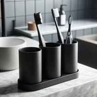 Design-Zahnbürstenhalter-Set Mit 3 Bechern | 3D Druck Bad Organizer Modernes Badzubehör Design-Zahnbürstenhalter-Set Mit 3 Bechern | 3D Druck Bad Organizer Modernes Badzubehör von TriFusionDE