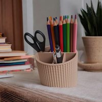Gepunkteter Stifthalter Gravitydock | Schräger 3D Druck Organizer Moderner Schreibtischhalter Gepunkteter Stifthalter Gravitydock | Schräger 3D Druck Organizer Moderner Schreibtischhalter von TriFusionDE