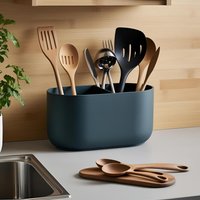 Küchenutensilienhalter 3D Druck | Besteckhalter 2 Fächer Moderner Küchen Organizer von TriFusionDE