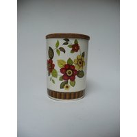 Vintage Retro Royal Worcester Ltd Tochtergesellschaft Palissy England Clovelly Keramik Küchen Vorratsdose von TriMedvedia