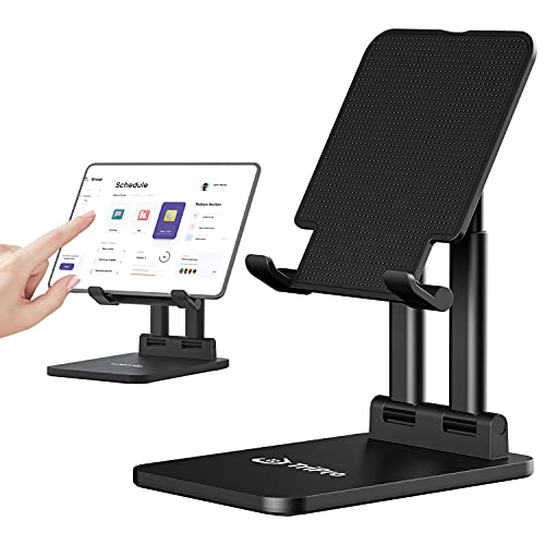 TriPro Tablet-Ständer, Tablet-Halterung, verstellbar und faltbar, 12 cm Breite, 540 g Gewicht, kompatibel mit Tablets 7–15 Zoll, iPad Pro 12,9, 10,5, 9,7, Air, Mini, tragbarer Monitor, Surface Pro. von TriPro