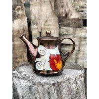 Handgemachte Keramik Teekanne, Teezubehör, Kunst Steingut Hochzeitsgeschenk von TriUshiCeramics