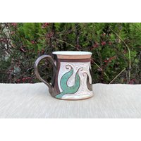 Keramik-Kaffeetasse, Keramik-Tasse, Gold Und Grün-Becher, Tee-Tasse, Kaffee-Liebhaber-Geschenk, Tassen-Keramik, Einzigartige Kaffeetassen von TriUshiCeramics