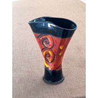 Rote Keramik Vase, Blumen Art Home Dekor, Rad Geworfene Weihnachtsgeschenk Rote Keramik Vase, Blumen Art Home Dekor, Rad Geworfene Weihnachtsgeschenk von TriUshiCeramics