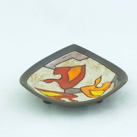 Weihnachtsgeschenk - Kleine Keramikschale, Herbst Niedliche Beilagenplatte, Handgemachte Servierschale, Gastgebergeschenk, Küchendekor von TriUshiCeramics