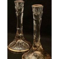 Rcr Royal Crystal Rock Gold "Crystal & Light" Kerzenhalter ~ Italien - 2Er-Set von TriadVintage