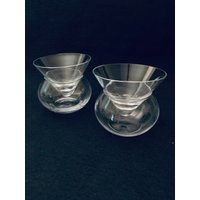 stemless Martini-Gläser Mit Chiller - Elegante Gekühlte Schüssel Margarita, Cosmopolitan, Manhattan Cocktails 2Er-Set von TriadVintage