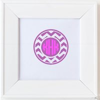 Chevron Monogramm Vinyl Aufkleber - Muster Benutzerdefinierte von TriangleKBoutique