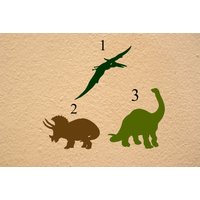 Dinosaurier Silhouette Vinyl Aufkleber von TriangleKBoutique