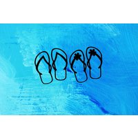 Flip Flops Ihre Wahl Junge Oder Mädchen Vinyl Aufkleber Flip Flops Ihre Wahl Junge Oder Mädchen Vinyl Aufkleber von TriangleKBoutique