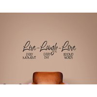 Live Lachen Liebe Vinyl Aufkleber von TriangleKBoutique