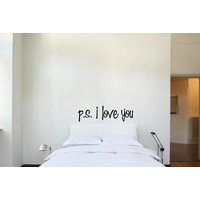 P.s Ich Liebe Dich Vinyl Aufkleber P.s Ich Liebe Dich Vinyl Aufkleber von TriangleKBoutique