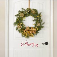Seien Sie Fröhlich Vinyl Aufkleber/Tür Weihnachten Dekor Urlaub Schriftzug Weihnachtsaufkleber Seien Sie Fröhlich Vinyl Aufkleber/Tür Weihnachten Dekor Urlaub Schriftzug Weihnachtsaufkleber von TriangleKBoutique