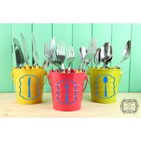 Silberbesteck Etiketten Vinyl Aufkleber Silberbesteck Etiketten Vinyl Aufkleber von TriangleKBoutique