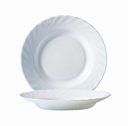 72 Teller tief Trianon 22,5 cm Arcoroc Opalglas von Trianon
