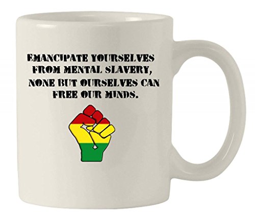 Emancipate Yourselves' Bob Marley Redemption Song Ceramic Mug by Tribal T-Shirts von Tribal T-Shirts
