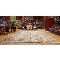 Primitiver Vintage Cr1950-1960S Wollteppich Natürliche Färbung Bunyan Teppich 2x3M von TribalConcept